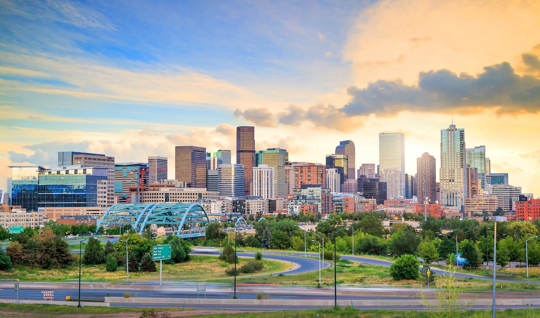 Find your perfect fit at Avere on Highline a city skyline with a park and a bridge