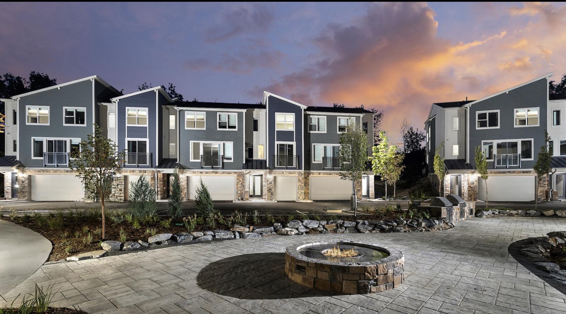 Find your perfect fit at Avere on Highline apartment buildings near a firepit